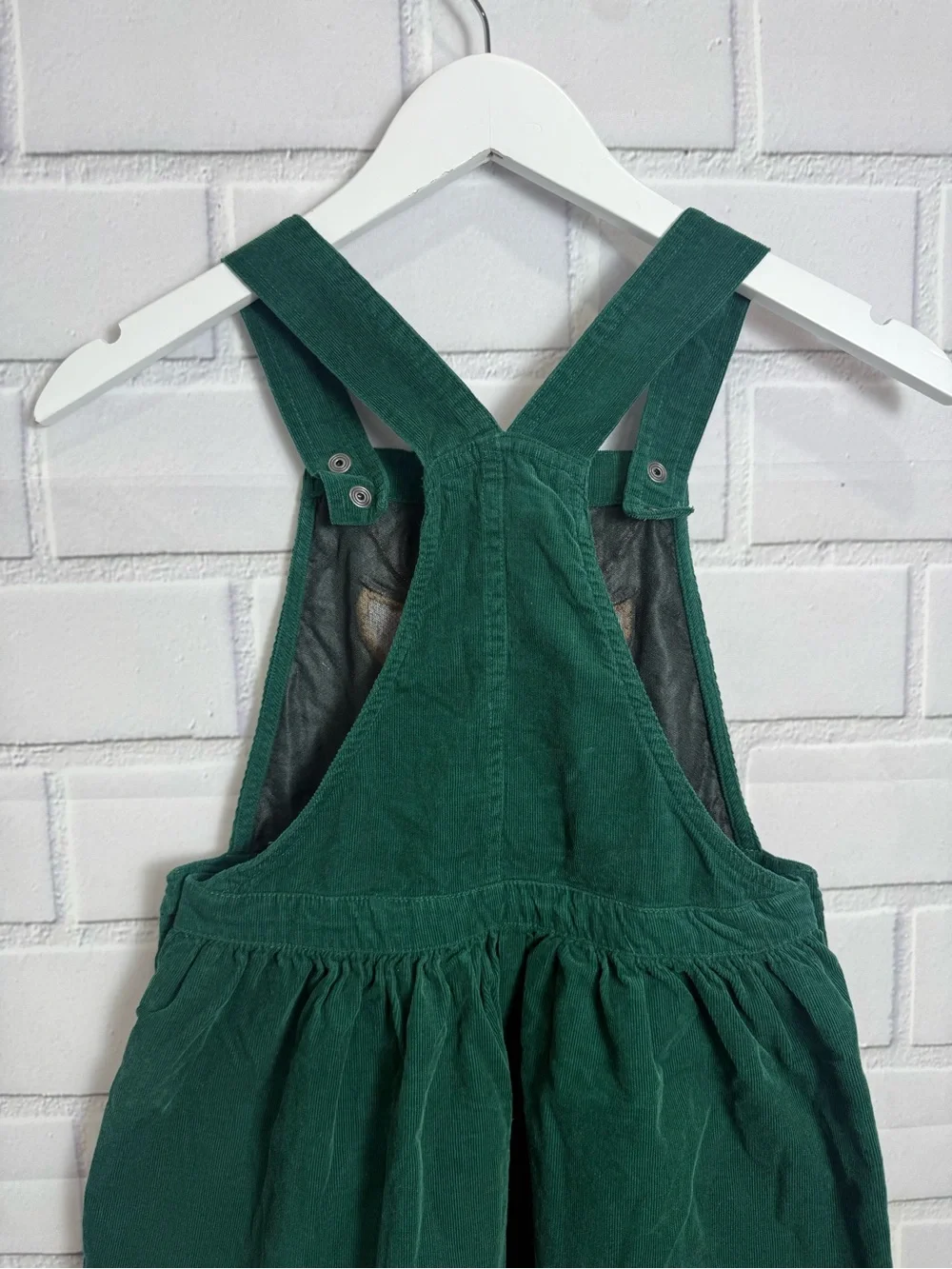 Gymboree Girls Green Corduroy Reindeer Jumper Dress Size 8 Christmas Holiday